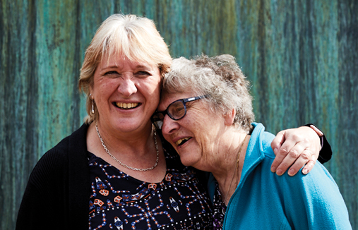 Merrin Ayton and her mum, Elaine.