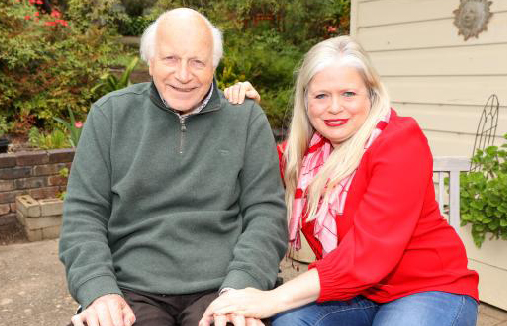 Patrick Larcey with daughter and carer Catherine Larcey. (Rebecca Hosking)